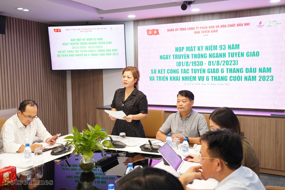 Công tác tuyên giáo của PVFCCo đạt kết quả tích cực, toàn diện Công tác tuyên giáo của PVFCCo đạt kết quả tích cực, toàn diện